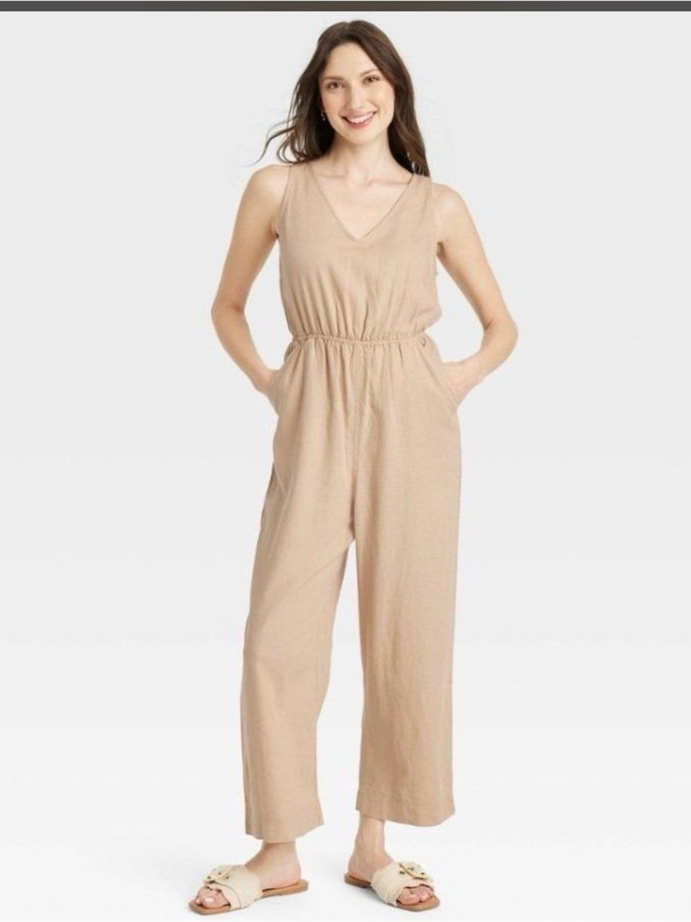 Universal Thread Tan Jumpsuit